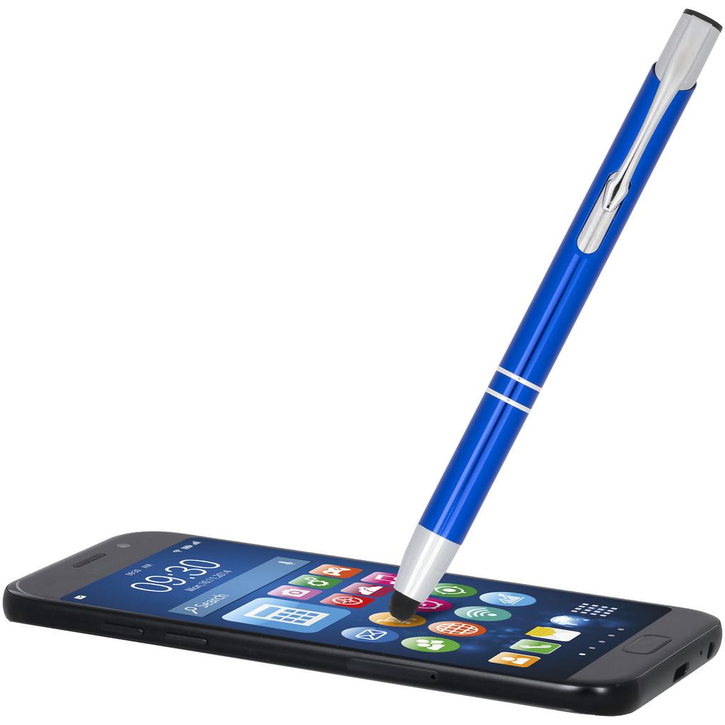 Pen with Stylus of Aluminum “Moneta” (blue Ink) Royal the Blue