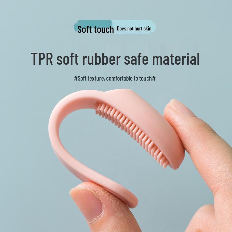 Silicone Facial Cleansing Brush with Soft Bristles for Blackhead and Pore Cleaning