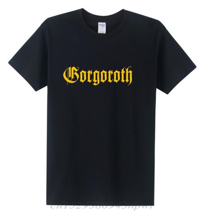 GORGOROTH T Shirts Men Rock Band Thrash Black DEATH HEAVY METAL PUNK Rap Twilight of the Idols Tshirt