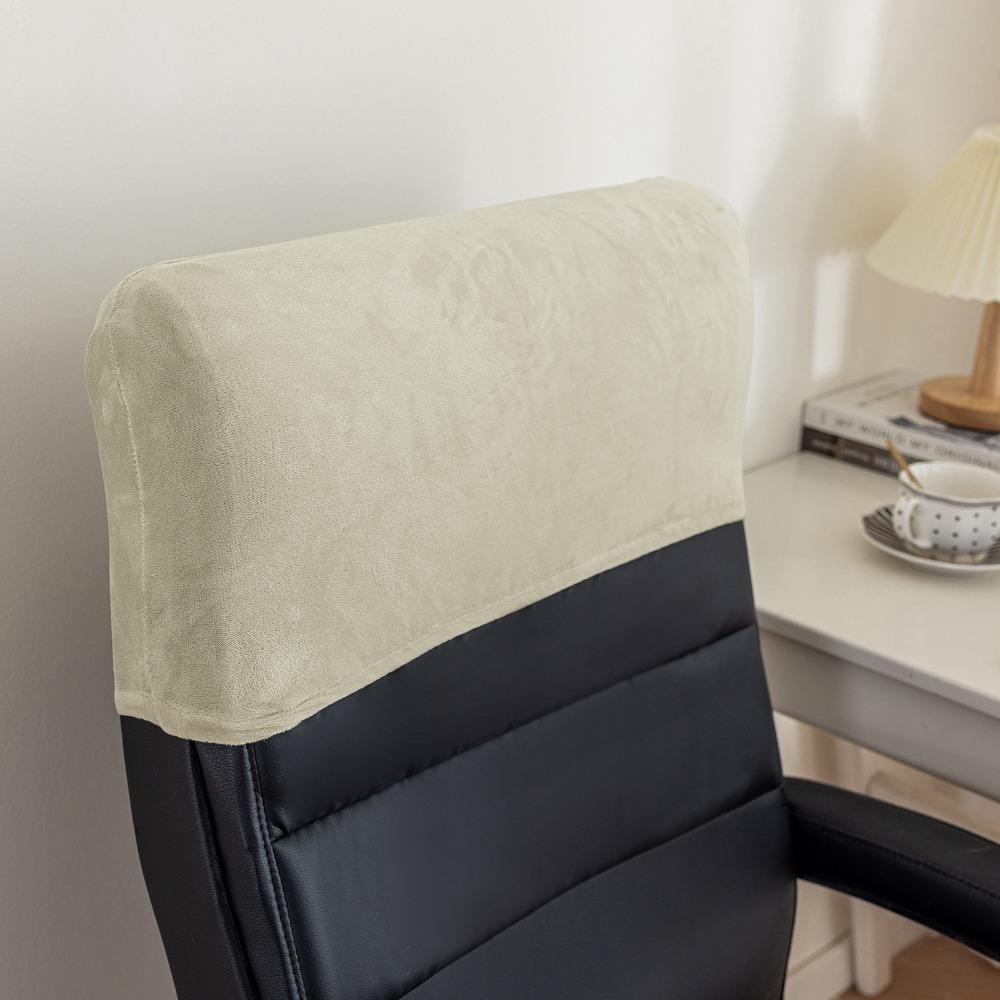 Dust-proof Chair Backrest Protector Velvet Elastic Chair Back Cover Office Chair