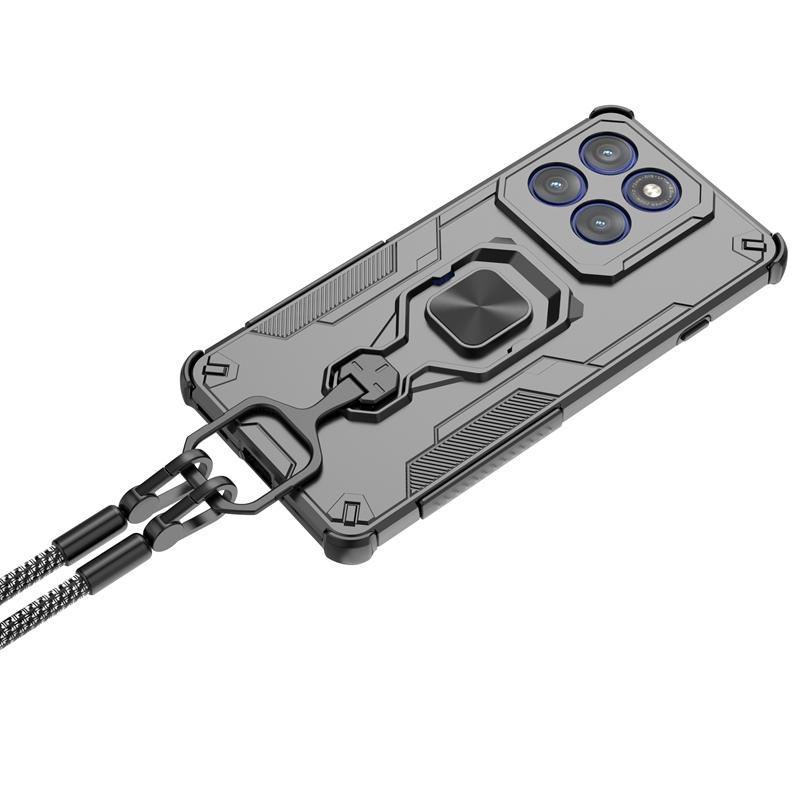 Etui dla Motorola Moto Edge 60 Pro 5G Magnetyczny Uchwyt Pierścień Pancerne Wstrząsoodporne Etui dla Moto Edge60 Pro Ochrona Obiektywu Pokrowiec