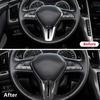 Car Steering Wheel Trim Button Decoration Frame ABS Cover Sticker Interior Accessories For Infiniti Q50 Q50L Q60 2018-