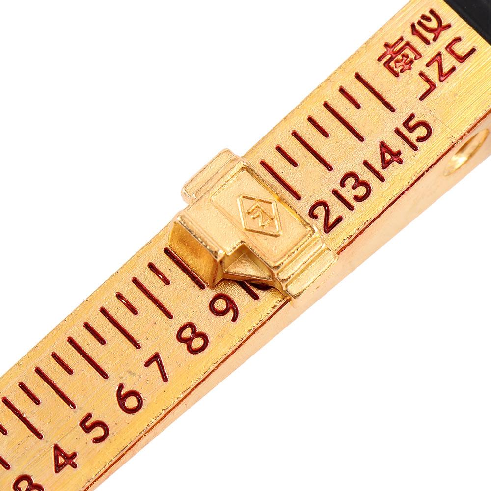 Engineering Copper Cursor Engineer Wedge Shaped Feeler Gauge Detection Ruler Vernier Caliper