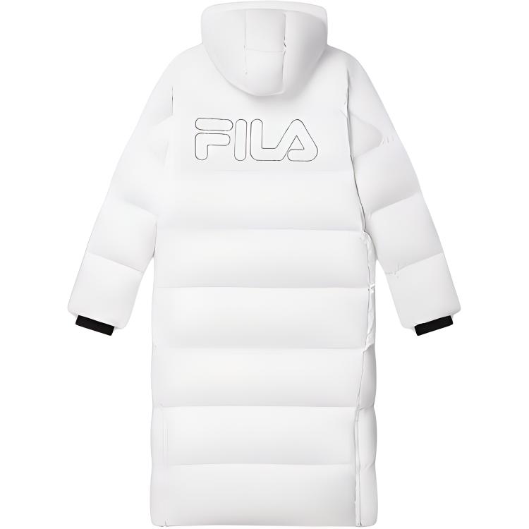 FILA Fitness Series Waterproof Windproof Warm Down Jacket Men outerwear Standard-White A51M441901F-WT