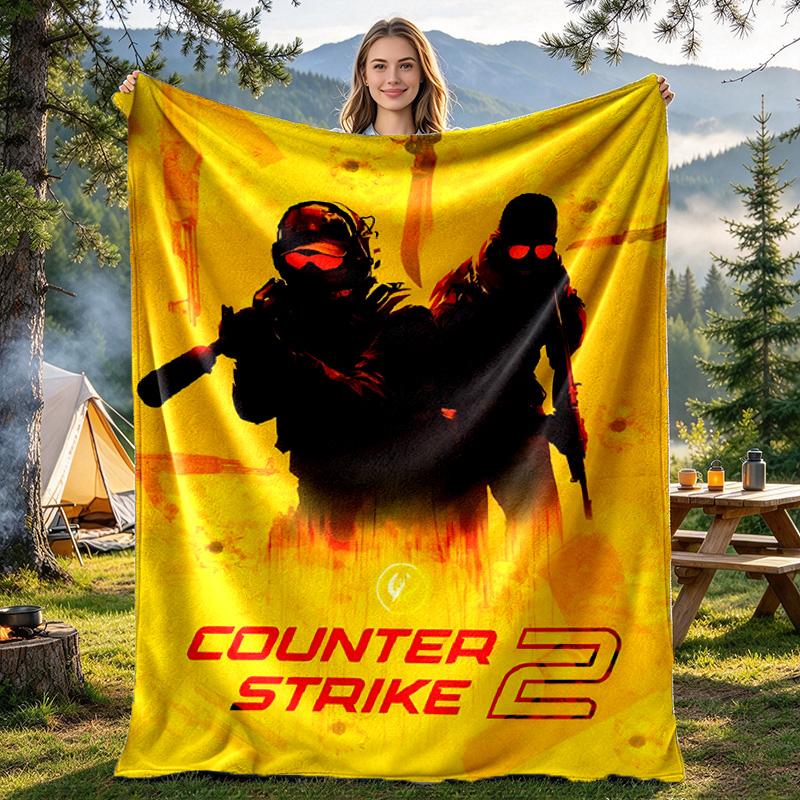 Counter Strike Print Blanket - Soft & Comfortable, for Bedroom, Travel, Sofa, Home Decoration - Birthday Christmas Gift for Friend