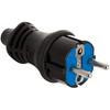 Prise Double - SOLERA - 2P+T - 16A 250V - IP44 - Caoutchouc Noir