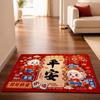 Cartoon 2027 New Year Anti Slip Mat Blessing Words Sheep Door Mat  Spring Festival