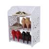 3 Tier Shoe Rack, Wooden White Shoe Rack, 15.7 X 9.1 X 20.1Inch White Shoe Rack for Entryway, Closet and Floor
