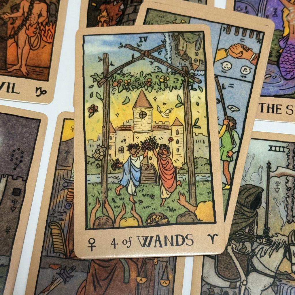 Akashic Eye Tarot Portable Edition Wait 78 Cards Divination Fate Daily Guidance Board Games