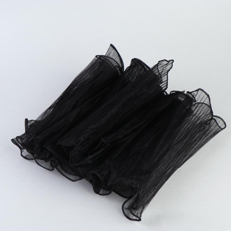 Bouquet Packaging Gauze Wave Edged 27cm Mesh Fabric 4.5 Yards for Elegant Flower Arrangements