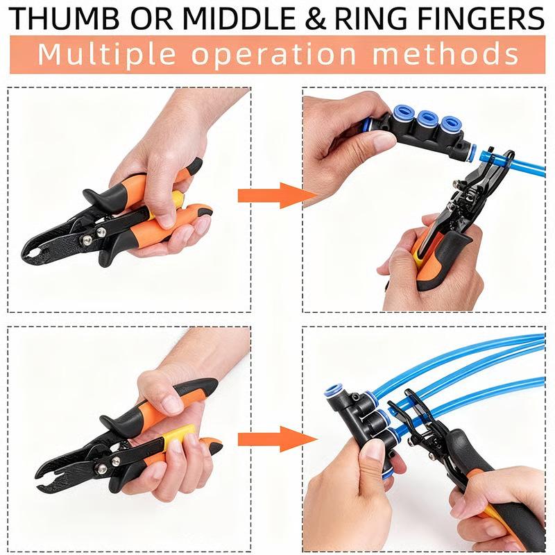 

Pneumatic Disconnect Tool Push-To-Connect Pneumatic Fittings Removal Tool Disconnect Pliers Quick Disconnect Air Hose one size