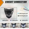 For YAMAHA XTZ 150 Motorcycle LED Headlight Plate Fairing Pit Dirt Bike Motocross Universal Modification Accessories Enduro