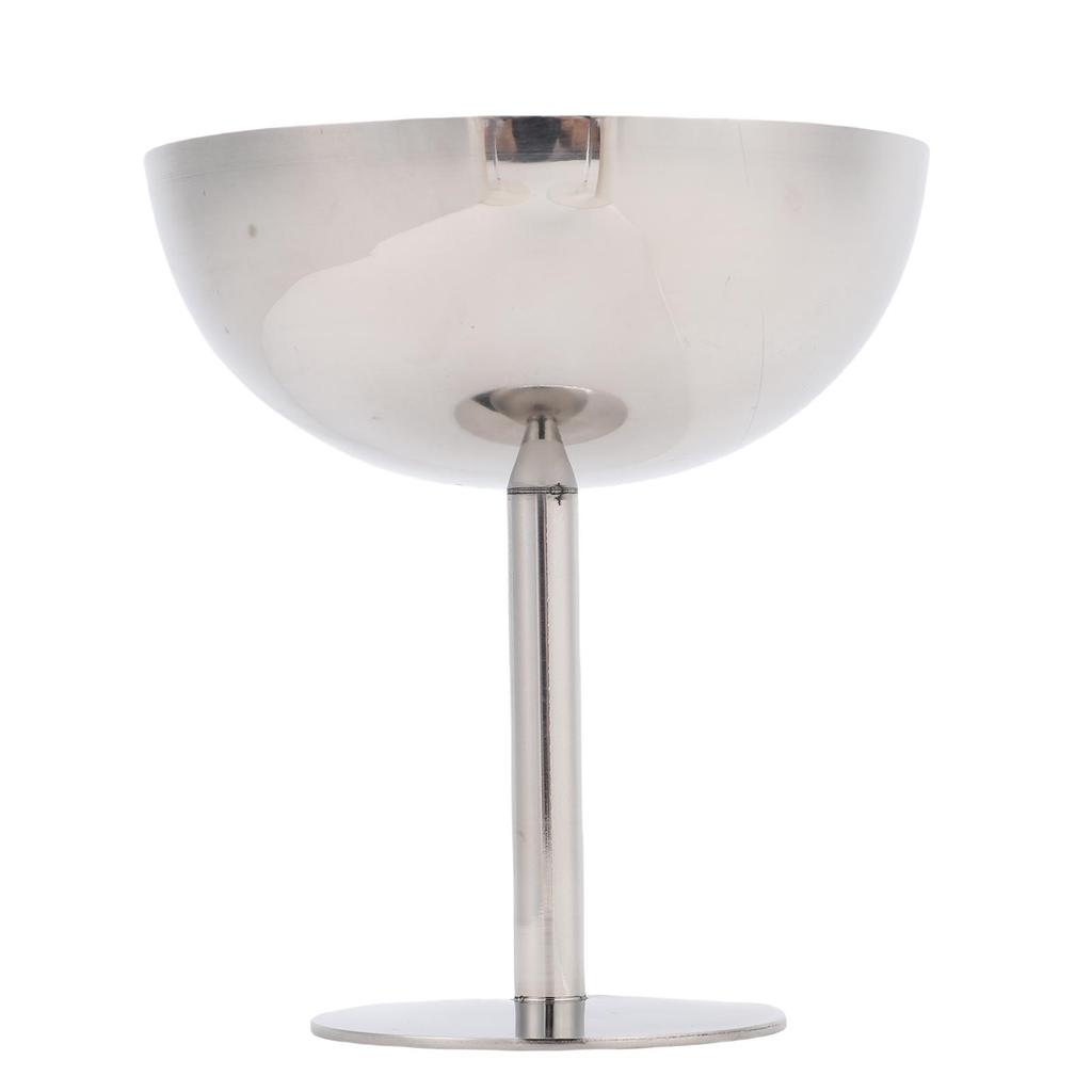 Footed Ice Cream Bowl Dishwasher Safe 304 Stainless Steel Footed Dessert Cup for Cocktail Salad Fruit
