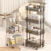 Acrylic Beauty Instrument Cart, Professional Skincare Trolley, Rolling Storage Rack for Salon, High-End Equipment Display Stand