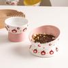Creative Ceramic Drinking Water Food Tall Footed Bowls, Anti Overturning Neck Protection, Large Caliber, Cat Bowl, Supplies, 1Pc