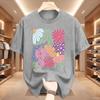 Trendy Boho Floral Tshirt Soft Flower Graphic Tshirt Cute Spring Garden Botanical Top Summer Short Sleeve Unisexs Clothing Tops
