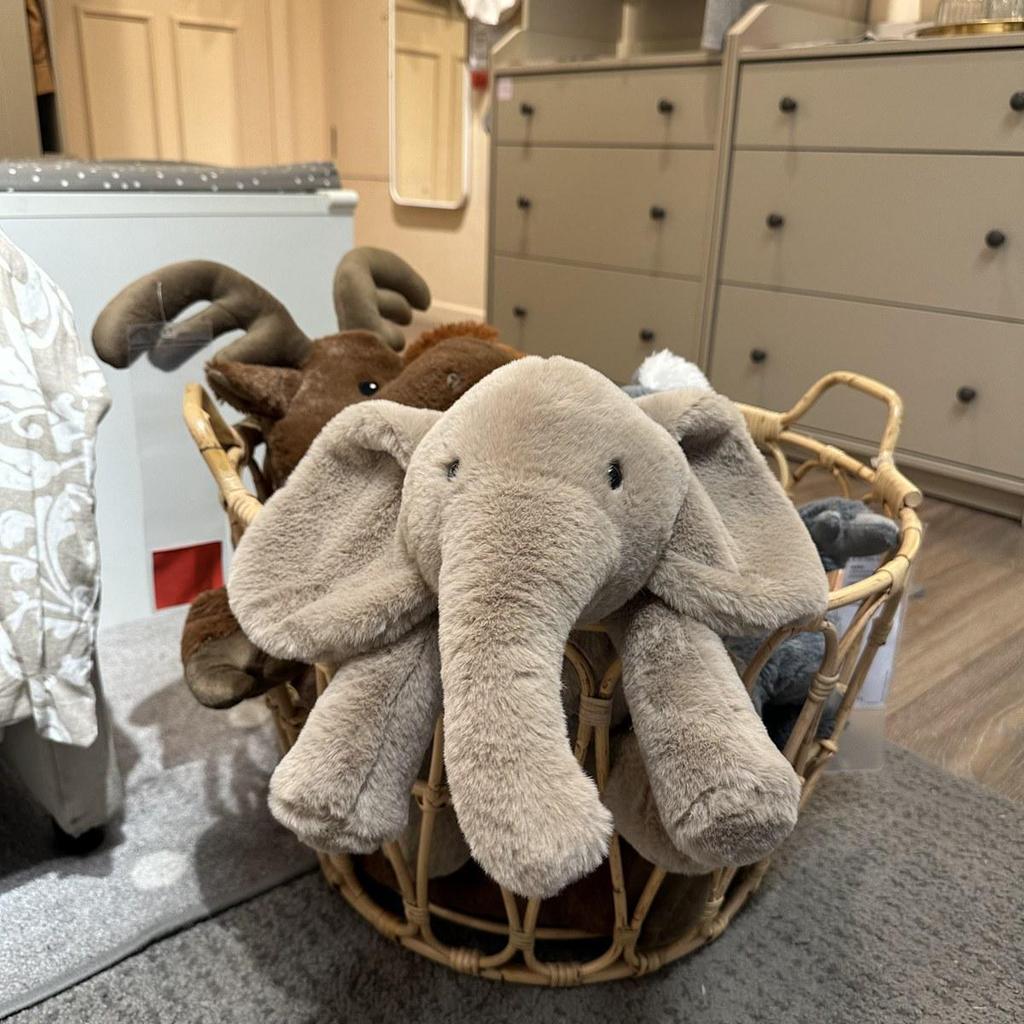 Nordic Soft Elephant Plush Toy - Comforting Companion for Children