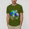 Frutiger Aero World Vaporwave 100 Cotton TShirt For Unisex Summer Vintage T Shirts Crew Neck Leisure Tees Plus Size Printed Tops