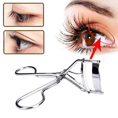 Neue 1Pcs Neue Silber Weiß Farbe Professionelle Tragbare Frau Wimpern Curler Clip mit Griff Wimpern Cu