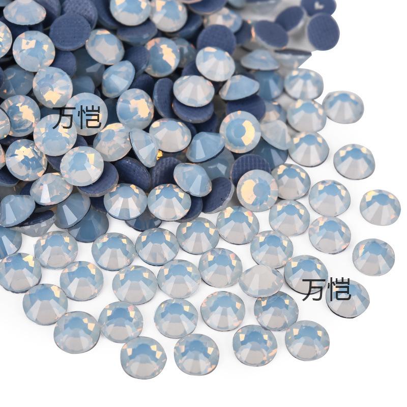 Imitation Austrian Diamond, Even Surface Hot Melt Adhesive Hot Diamond Ab Color Crystal Glass Diy Clothing Rhinestone Decoration