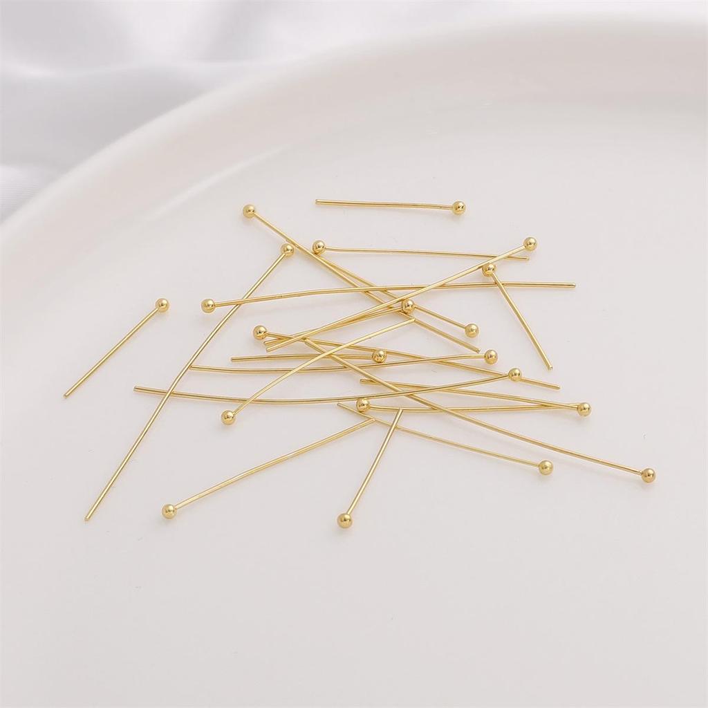 Color-Stable 14K Gold-Filled Ball Pin Jewelry Accessories: Bracelet, Earrings, Pendant, Hair Stick