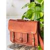 Vintage Special Goat Leather Messenger Bag Shoulder Laptop Bag 18" Men's Genuin
