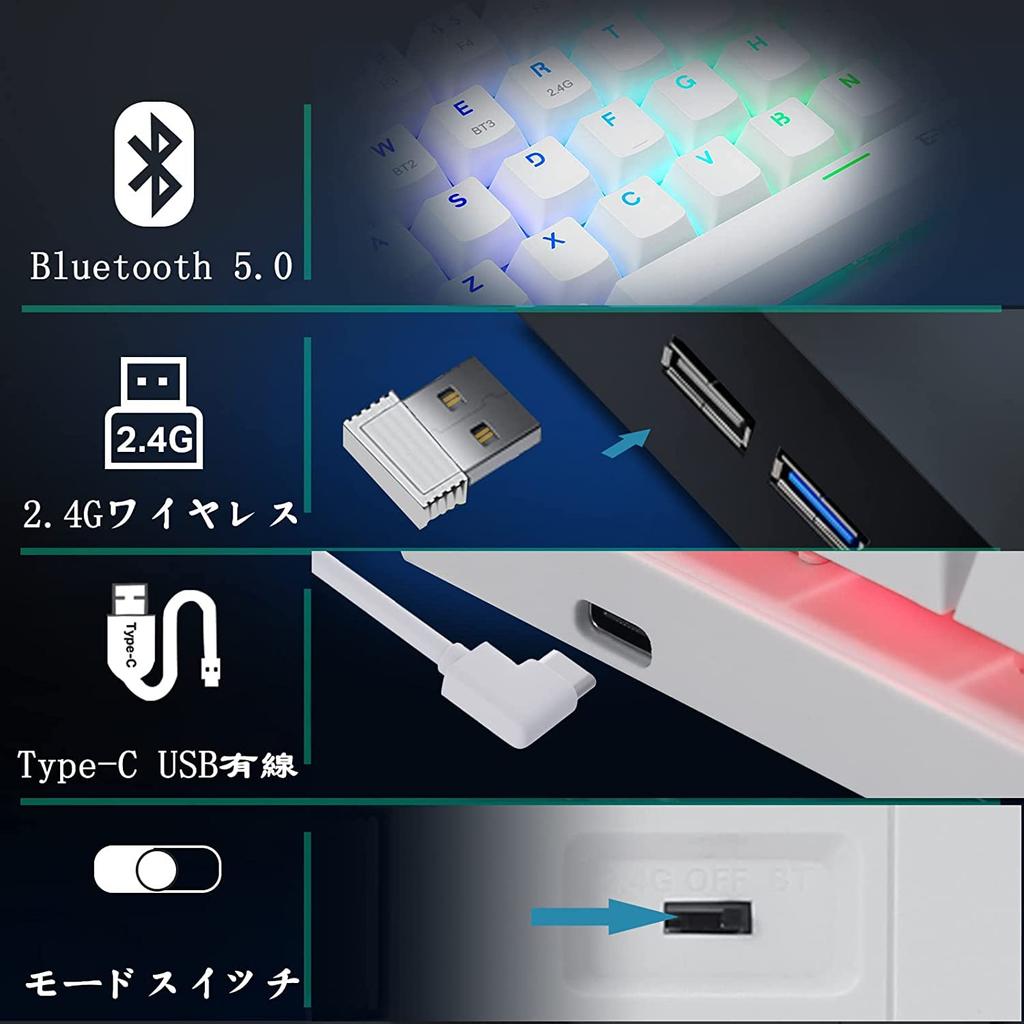Gaming Mechanical Keyboard with Blue and USB Wired RGB LED Compact Compatible with Windows and Gaming and Office Use with Blue e-Element Keyboard,