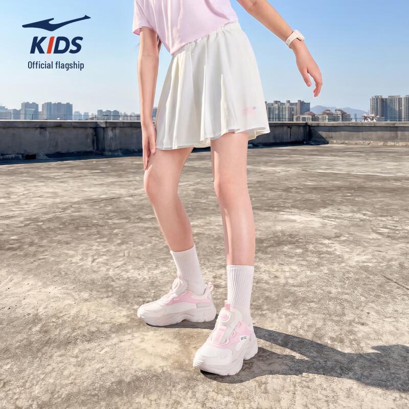 ERKE Girl's Summer Pleated Skirt with Safety Shorts