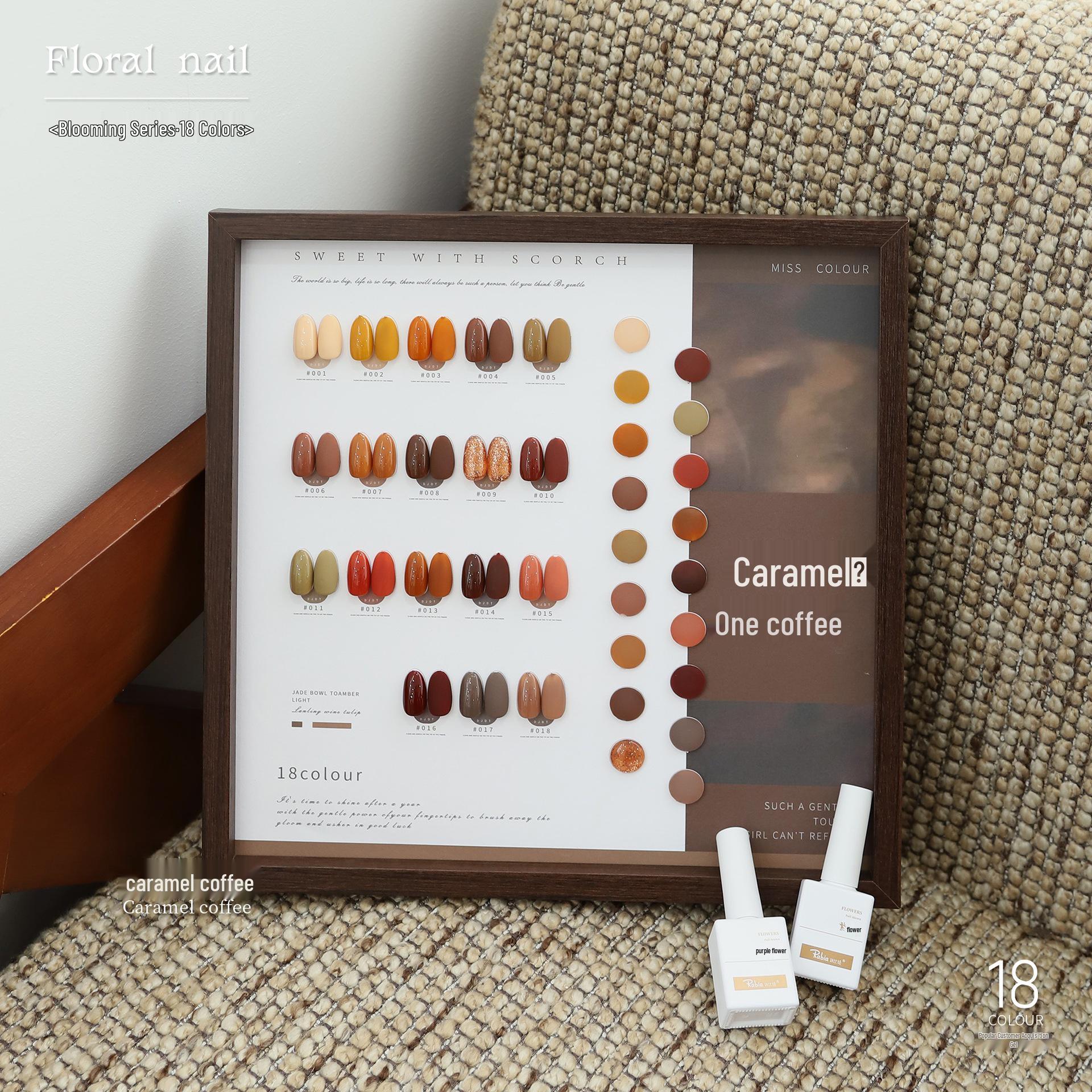 

2024 Набор гель-лаков Snow Mochi: 18 цветов в белом, хаки и цвете кофе с молоком для отбеливающего салонного маникюра