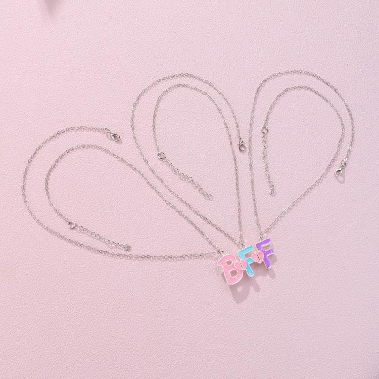 3xAjustable Friendship Neckchain Friendship Clavicle Chain for Best Friend Girls