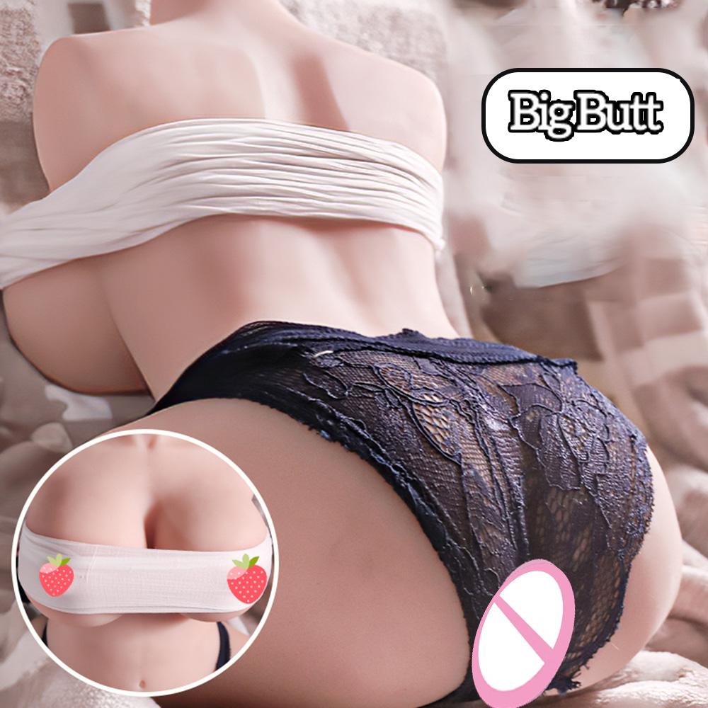 Sex Doll Male Masturbator with Realistic Boobs Vagina and Anal,3 In 1 Torso Masturbator Doll Pocket Pussy Men Masturbation Sex Toys for Man