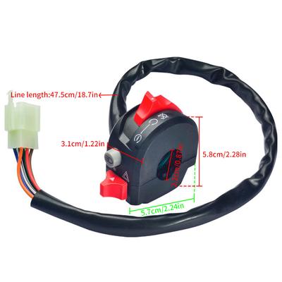 7/8'' 22mm Motosiklet Anahtarları Motosiklet Far İkaz Lambası Marş Stop Gidon Kontrol Anahtar Düğmesi