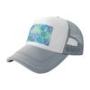 Summer Beach Subtropical Flora and Fauna Mesh Baseball Cap Sun Visor Hat Womens Unisex Adjustable Trucker Cap