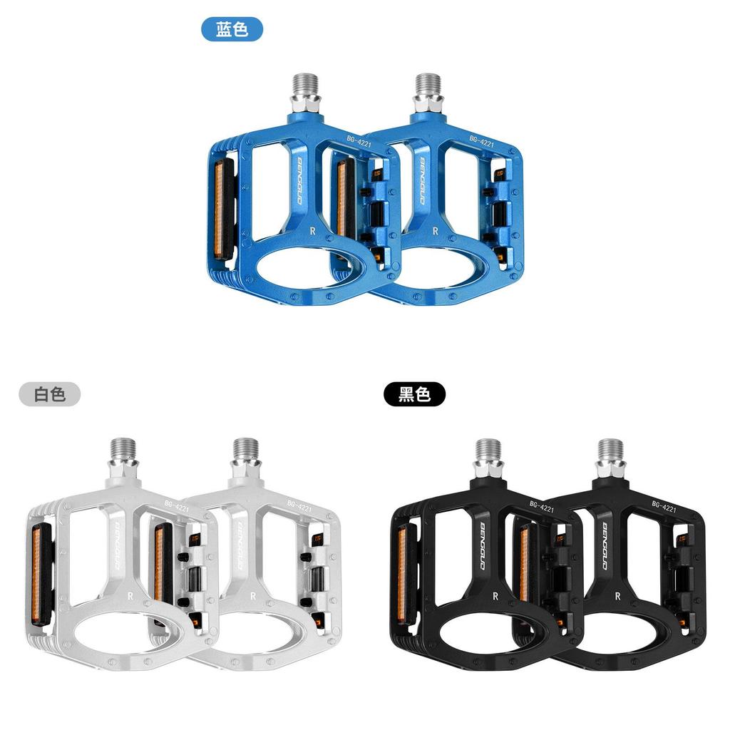 Cykelpedal med dubbla lager i aluminiumlegering för mountainbikecykling och pendling