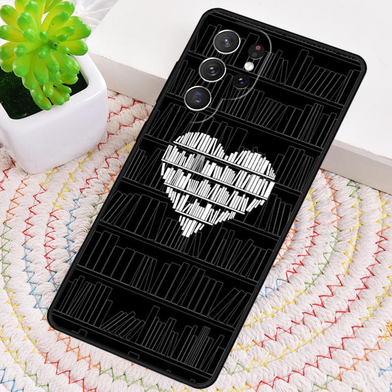Library Bookish Silicone Phone Case For Samsung Galaxy Note 10 Pro S26 S25 S24 S23 S22 S21 Plus S25Ultra Capa Cover