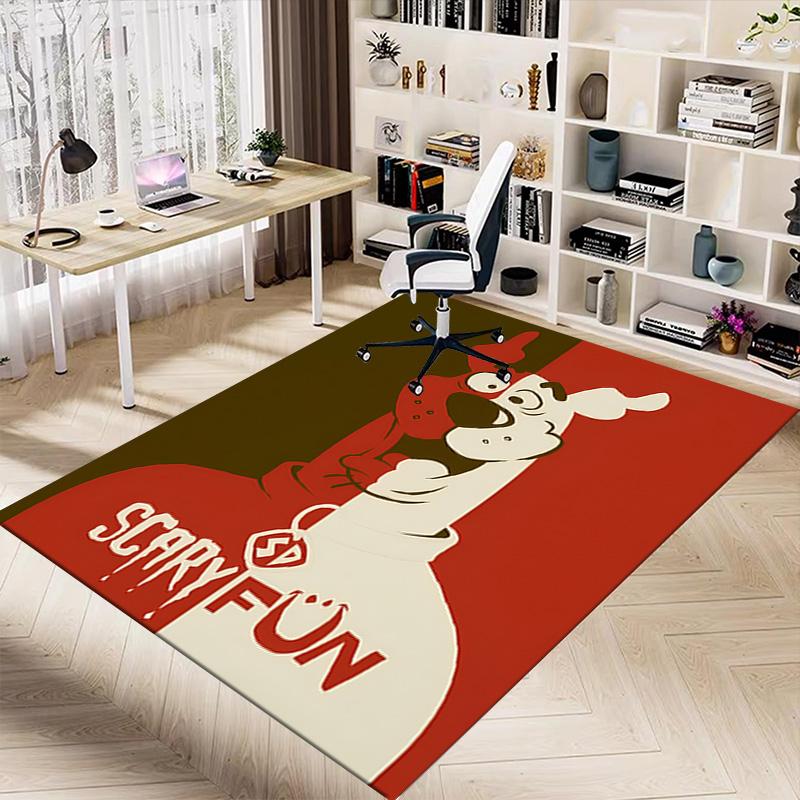 1pc Scoobydoo Mystery Night Carpet for Playroom Bedroom Living Room Sofa Home Decor,kids Game Area Rug Non-slip Floor Mat Y826115