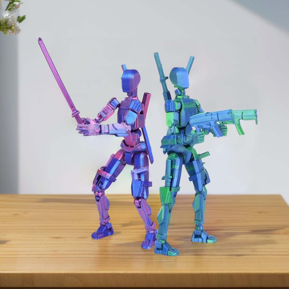 13 Multi-Jointed Action Figures with Weapon Expansion Set Action Figures Toys Action Figure Dummy Desk Decoration Gifts for Him