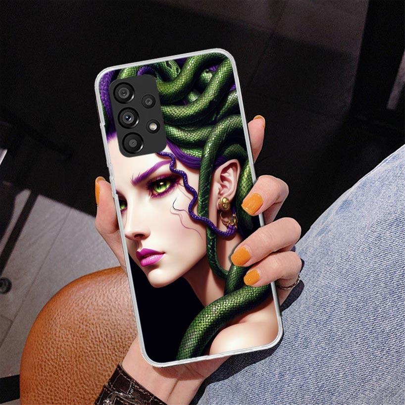 Medusa Greek Mythology Phnoe Case for Samsung Galaxy A17 A37 A57 A16 A26 A36 A56 A15 A14 A13 A55 A54 A53 A35 A34 A33 A25 A24 A23