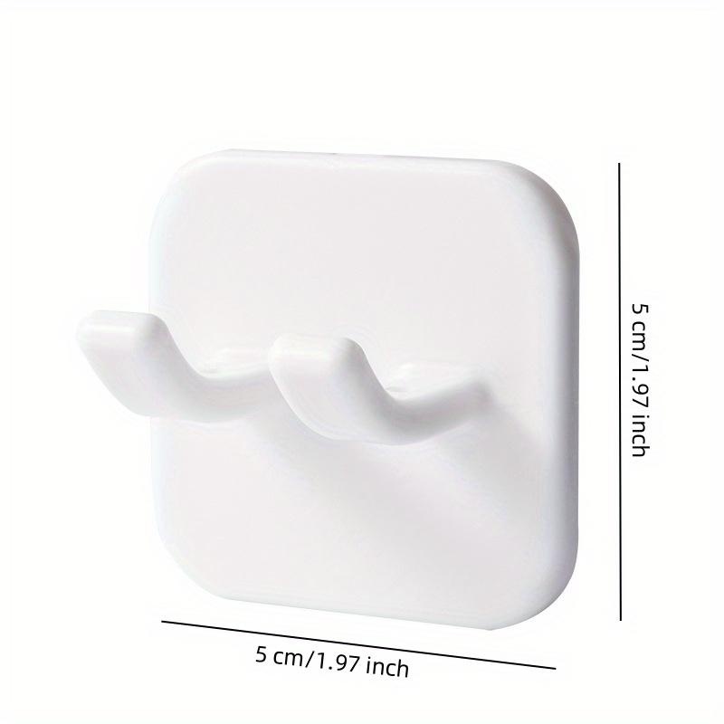 Waterproof Self-Adhesive Razor Hanger - Easy-to-Install Wall Hooks for Razors, Plugs, Bathrobes & Towels - Hypoallergenic