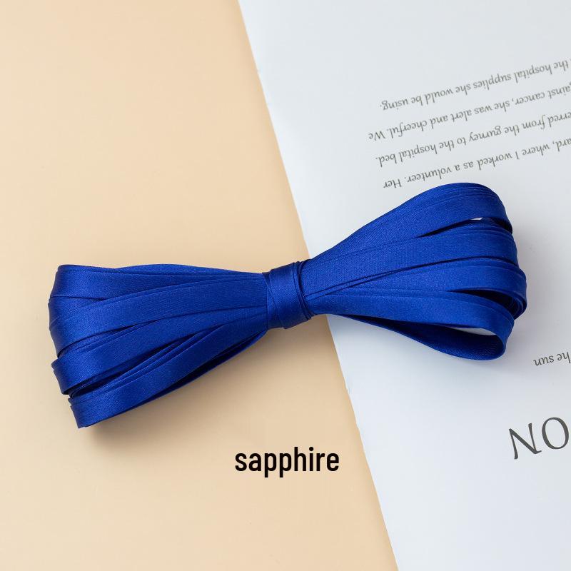 Hengmeihe Cheongsam 1cm Piping Trim: Four-Fold Non-Iron Imitation Silk Hemming Ribbon