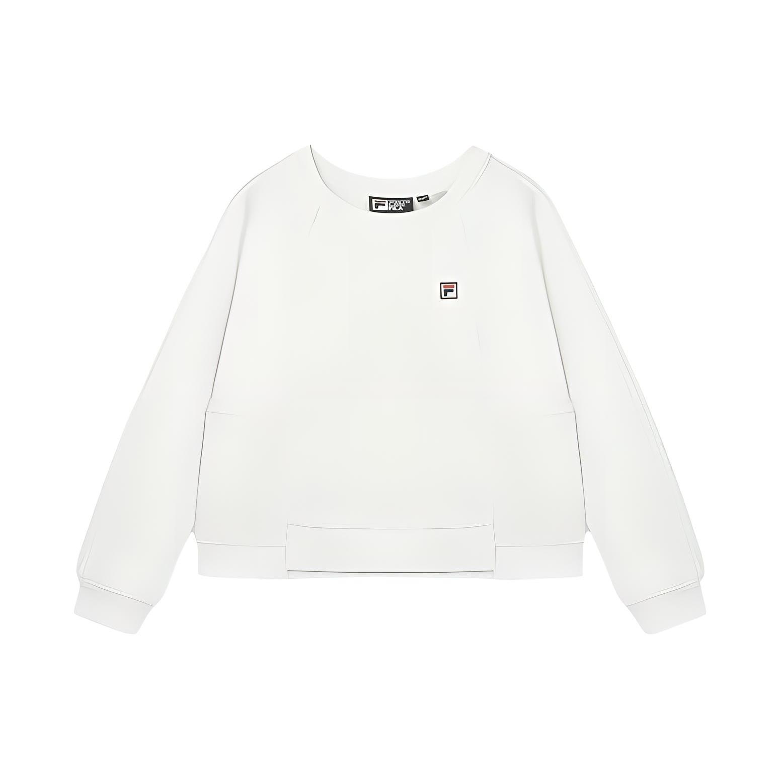 

New FILA Sweatshirt Women s Marshmallow White F11W349220F-IV XL