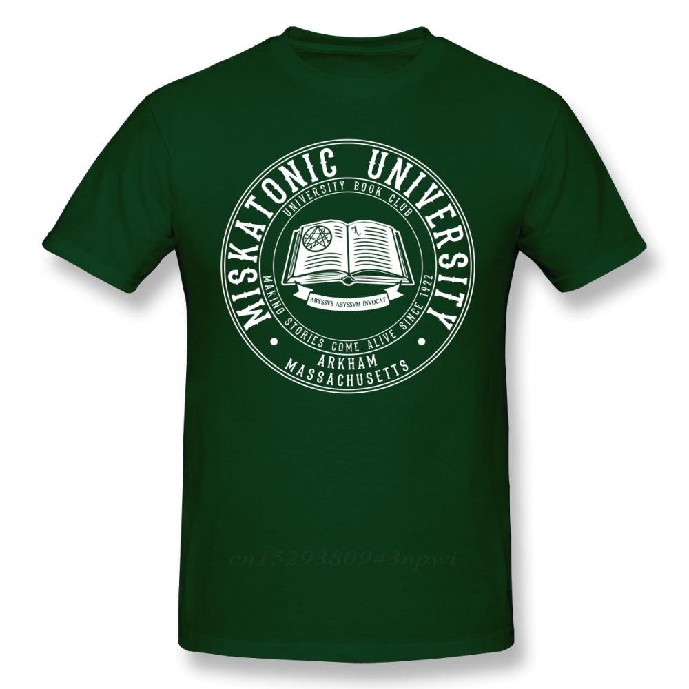 Arkham Horror T Shirt Miskatonic University Book Club TShirt Unisex Short Sleeve 100 Cotton Tee Shirt Oversized Streetwear Tshirt