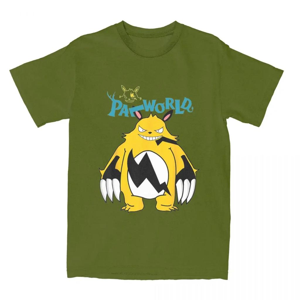 Palworld Games Pals Shirt Stuff Wo100% Cotton Novelty Round Neck Funny Tee Shirt Short Sleeve Tops Christmas Gifts