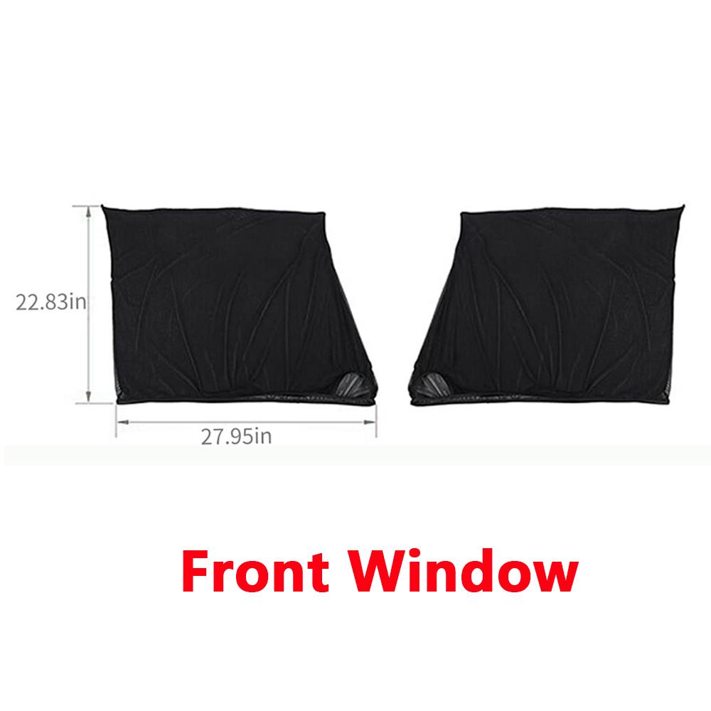 Cubierta de Parasol para Ventana de Coche Red de Mosquitos Visera Cortina de Malla Anti-UV para Jeep Wrangler TJ JK JL JT BJ40 1997-2025 Accesorios para Coche