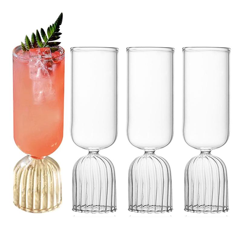 4PCS Creative Cocktail Glass Champagne Glass Novelty Drink Cup for KTV Bar Night Party