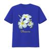 T-shirt Plumeria Fiori Hawaiani Bianco regalo per mamma fiore Hawaii vintage Lavata Morbida Unisex Traspirante grafica Elegante