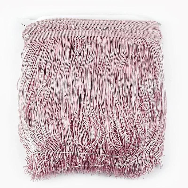 5M Meetee Polyester Tassel Fringes 10-30cm Lace Trim Ribbon for Dress Curtain Decorative Ribbons Fringe Fabric Sewing Accessory