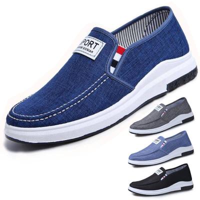 Scarpe di tela da uomo estive Scarpe basse da uomo casual in denim