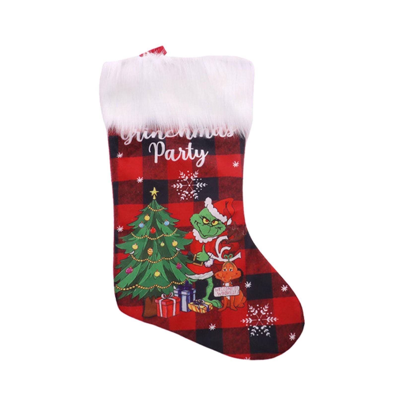 

Christmas Socks Decoration Christmas Eve Children s Candy Gift Bag One Size