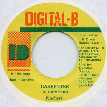 

7inch Record PINCHERS - Carpenter Digital B 1993 Jamaica Reggae, Ska & Dub